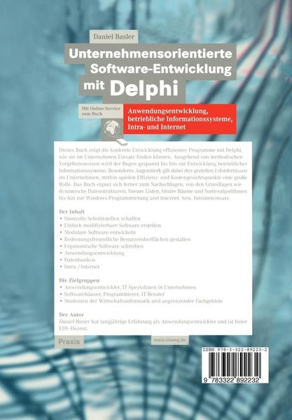 Produktbild: Unternehmensorientierte Software-Entwicklung mit Delphi