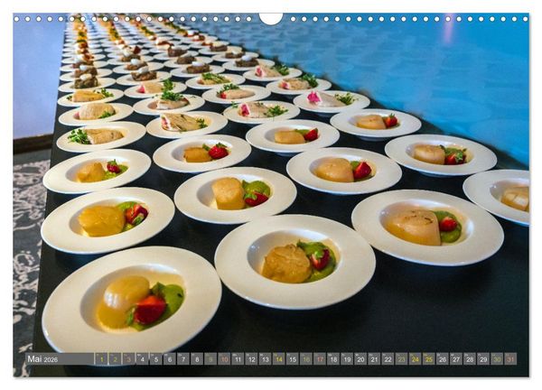 Produktbild: Perfekt angerichtet - Fingerfood, Appetizer und Desserts (Wandkalender 2026 DIN A3 quer), CALVENDO Monatskalender
