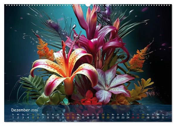 Produktbild: Exotische Pflanzen Close-up (hochwertiger Premium Wandkalender 2026 DIN A2 quer), Kunstdruck in Hochglanz