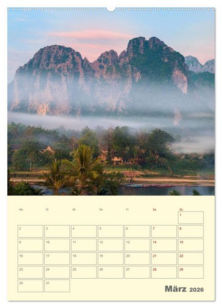 Produktbild: S&Uuml;DOSTASIEN - Mein URLAUBSPLANER (Wandkalender 2026 DIN A2 hoch), CALVENDO Monatskalender