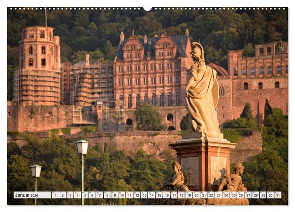 Produktbild: Heidelberg - Baden-W&uuml;rttemberg (Wandkalender 2026 DIN A2 quer), CALVENDO Monatskalender