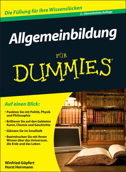 Allgemeinbildung für Dummies, Taschenbuch von Winfried Göpfert,Horst Herrmann, Wiley-VCH