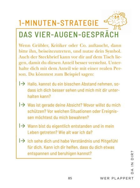 Produktbild: Die 1-Minuten-Strategie gegen Overthinking
