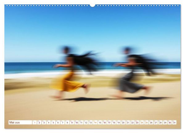 Produktbild: Die Poesie und Kraft des Windes - Windkraft in Bewegung (hochwertiger Premium Wandkalender 2026 DIN A2 quer), Kunstdruck in Hochglanz