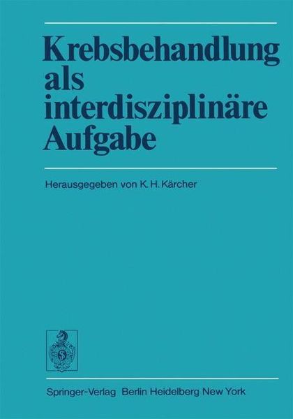 Produktbild: Krebsbehandlung als interdisziplin&auml;re Aufgabe