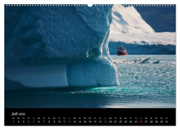 Produktbild: Gr&ouml;nland by Andr&eacute; Poling (hochwertiger Premium Wandkalender 2026 DIN A2 quer), Kunstdruck in Hochglanz