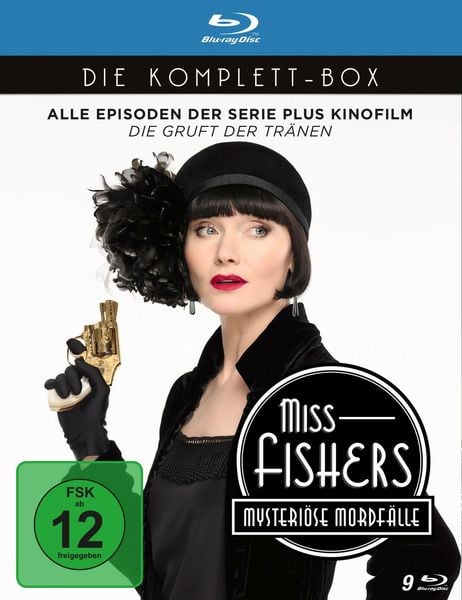 Produktbild: Miss Fishers mysteri&ouml;se Mordf&auml;lle - Die Komplettbox: Alle Episoden der Serie und der Kinofilm - Die Staffeln 1-3 plus "Die Gruft der Tr&auml;nen" [9 BRs]