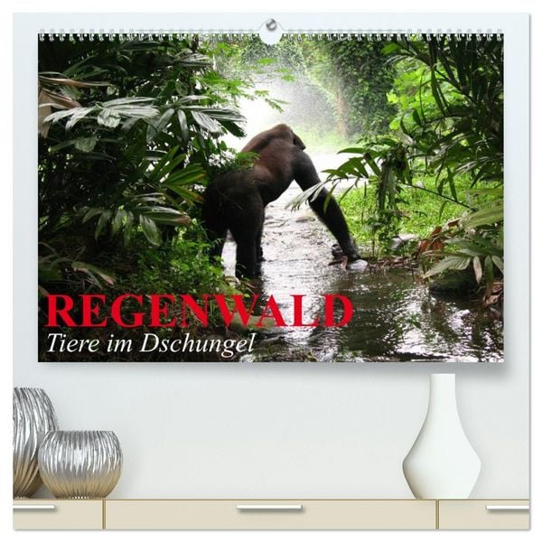 Produktbild: Regenwald &bull; Tiere im Dschungel (hochwertiger Premium Wandkalender 2026 DIN A2 quer), Kunstdruck in Hochglanz