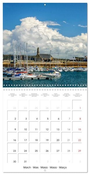 Produktbild: La Bretagne la presqu&rsquo;&icirc;le de Crozon (Calendrier mural carr&eacute; 2026 30x30 cm) Calendrier double avec une page pour vos prises de notes