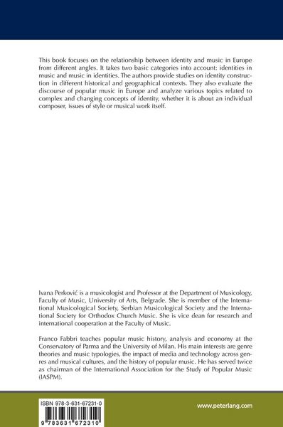 Produktbild: Musical Identities and European Perspective
