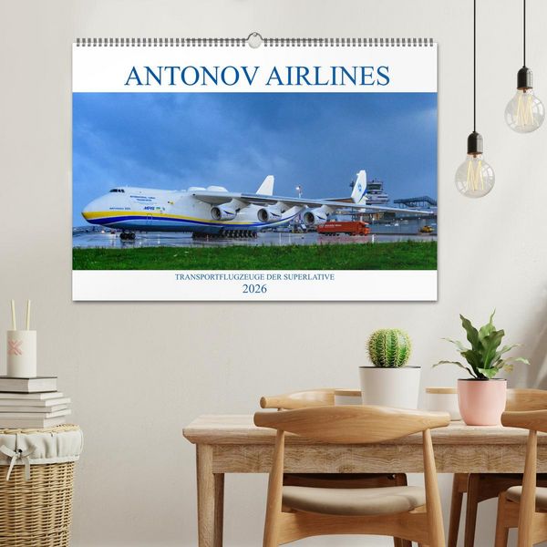 Produktbild: Antonov Airlines, Transportflugzeuge der Superlative (Wandkalender 2026 DIN A2 quer), CALVENDO Monatskalender
