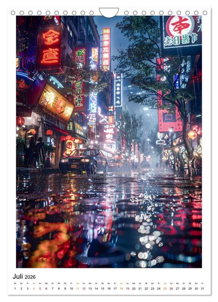 Produktbild: Regen Tage (Wandkalender 2026 DIN A4 hoch), CALVENDO Monatskalender