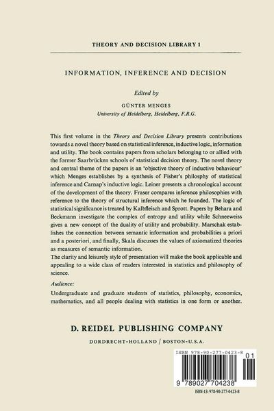 Produktbild: Information, Inference and Decision
