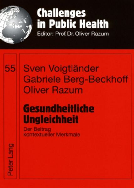 Produktbild: Gesundheitliche Ungleichheit