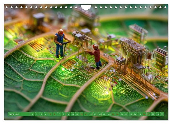 Produktbild: Fantastische Mikrowelten. Im Reich der Nanog&auml;rtner (Wandkalender 2027 DIN A4 quer), CALVENDO Monatskalender
