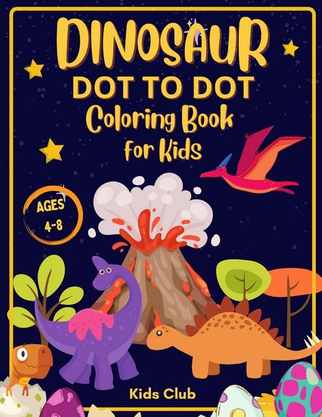 Produktbild: Dinosaur Dot to Dot Coloring Book for Kids Ages 4-8