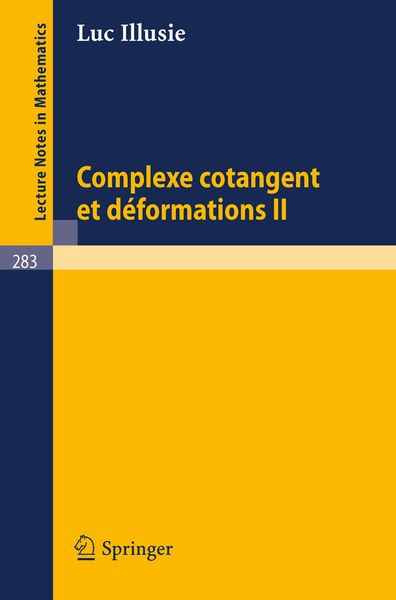 Produktbild: Complexe Cotangent et Deformations II