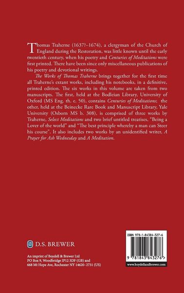Produktbild: The Works of Thomas Traherne V