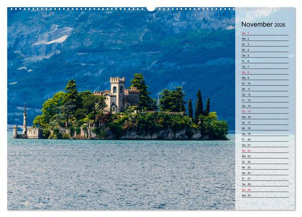 Produktbild: Impressionen vom Iseosee (hochwertiger Premium Wandkalender 2026 DIN A2 quer), Kunstdruck in Hochglanz