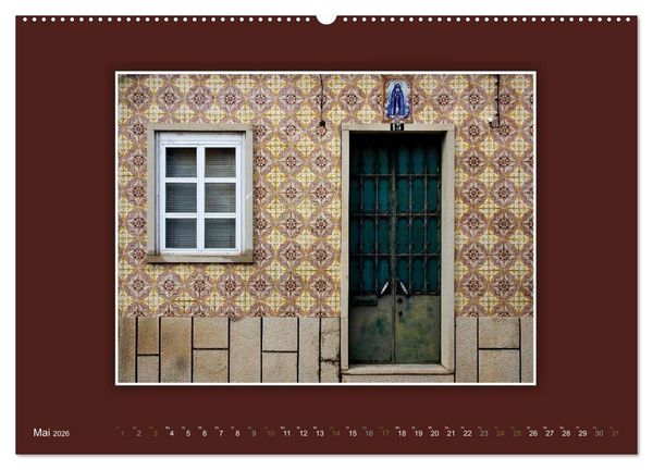 Produktbild: Azulejo-Fassaden in Portugal (Wandkalender 2026 DIN A2 quer), CALVENDO Monatskalender