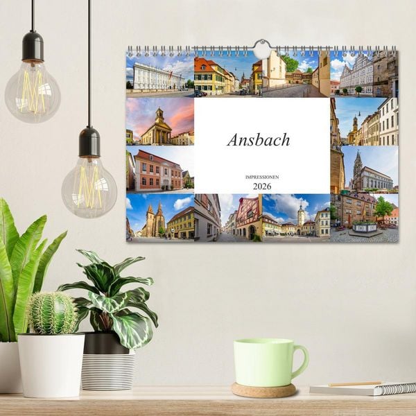 Produktbild: Ansbach Impressionen (Wandkalender 2026 DIN A4 quer), CALVENDO Monatskalender