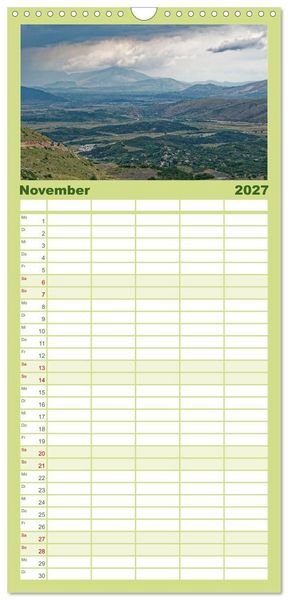 Produktbild: Familienplaner 2027 - Albanien. Eine Entdeckungsreise. mit 5 Spalten (Wandkalender, 21 x 45 cm) CALVENDO