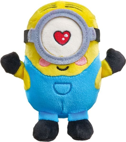 Schmidt 42729 - Minions, Stuart, verliebt, Plüschfigur, 15 cm