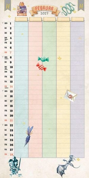 Produktbild: Der gro&szlig;e inoffizielle Familienplaner f&uuml;r Potterheads Kalender 2027