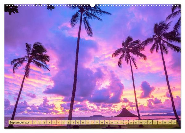 Produktbild: O'ahu - Eine Reise in das Herz von Hawaii (hochwertiger Premium Wandkalender 2026 DIN A2 quer), Kunstdruck in Hochglanz