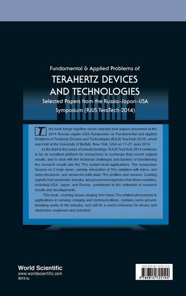 Produktbild: Fundamental & Applied Problems Of Terahertz Devices & Tech