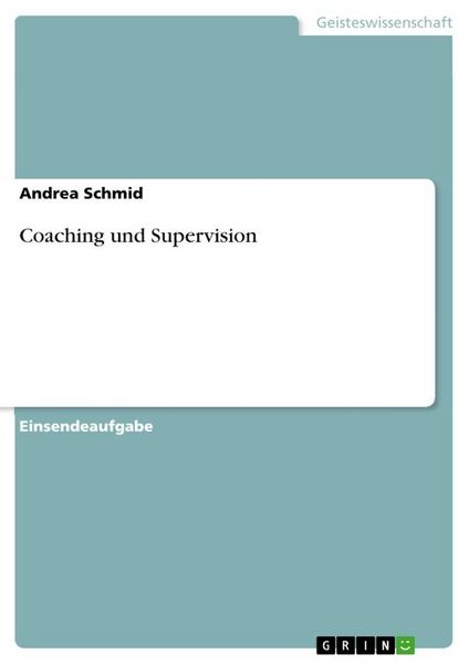 Produktbild: Coaching und Supervision