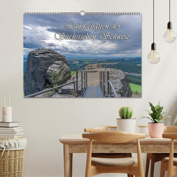 Produktbild: Landschaften der S&auml;chsischen Schweiz (Wandkalender 2026 DIN A2 quer), CALVENDO Monatskalender