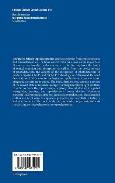 Produktbild: Integrated Silicon Optoelectronics