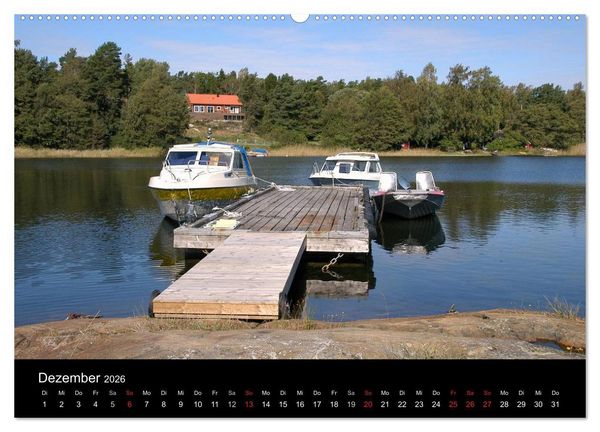 Produktbild: Sommer in Stockholm 2026 (hochwertiger Premium Wandkalender 2026 DIN A2 quer), Kunstdruck in Hochglanz