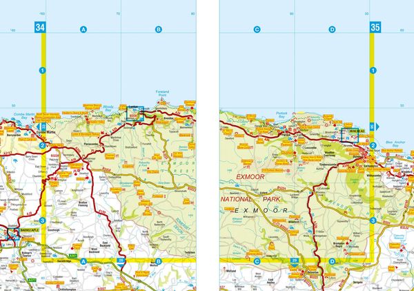 Produktbild: Devon, Cornwall and West Somerset Visitors' Atlas