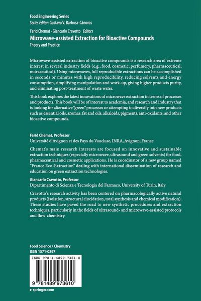 Produktbild: Microwave-assisted Extraction for Bioactive Compounds