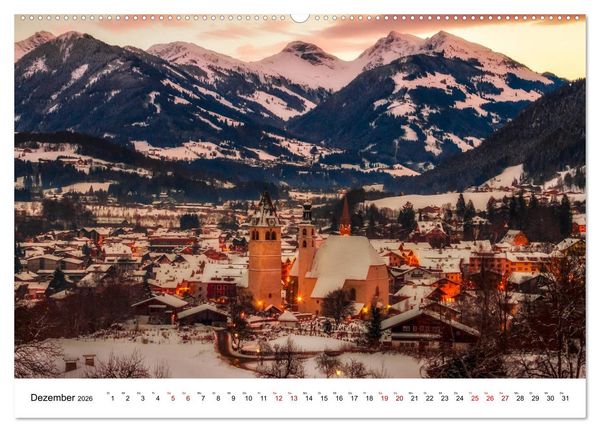 Produktbild: Kitzb&uuml;hel, Sportstadt und Wanderparadies (Wandkalender 2026 DIN A2 quer), CALVENDO Monatskalender