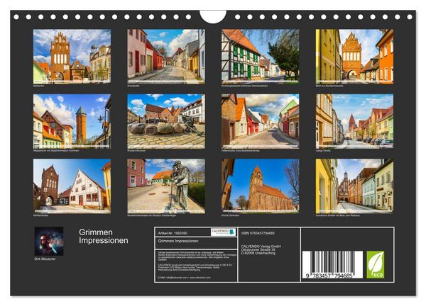 Produktbild: Grimmen Impressionen (Wandkalender 2026 DIN A4 quer), CALVENDO Monatskalender