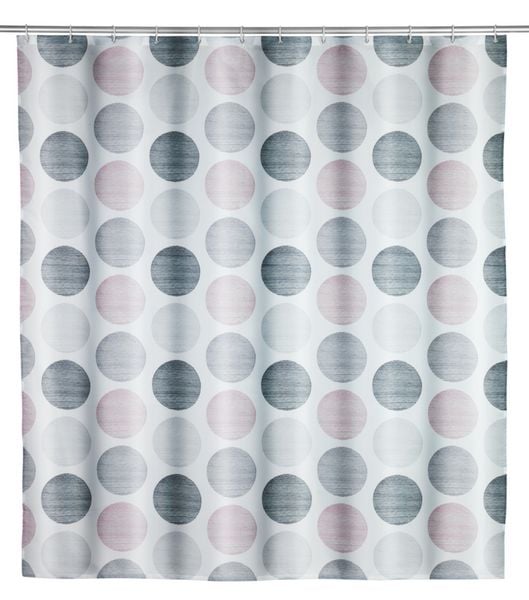 Produktbild: Duschvorhang Mod. Pastell Dots, 180 x 200 cm, Textil (100 % Polyester)