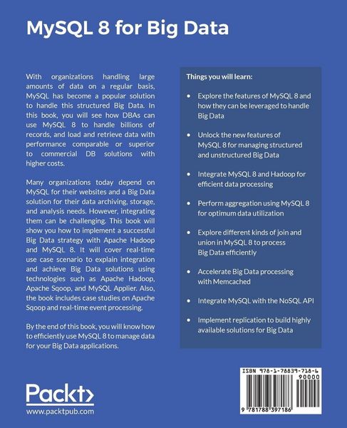 Produktbild: MySQL 8 for Big Data