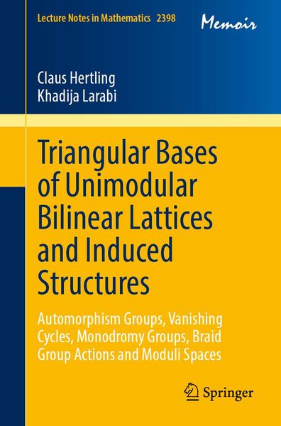 Produktbild: Triangular Bases of Unimodular Bilinear Lattices and Induced Structures