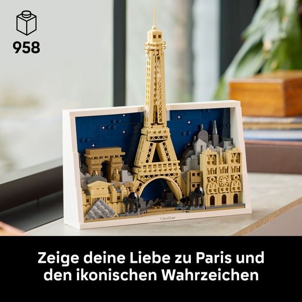 Produktbild: LEGO Architecture 21064 Paris &ndash; Stadt der Liebe, Wanddeko f&uuml;r Erwachsene