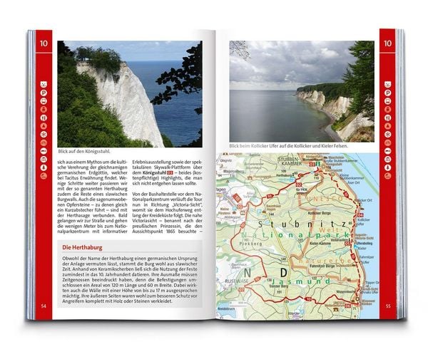 Produktbild: KOMPASS Wanderf&uuml;hrer R&uuml;gen, mit Hiddensee und Fischland-Dar&szlig;-Zingst, 55 Touren mit Extra-Tourenkarte