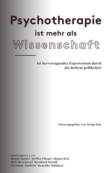 Produktbild: Psychotherapie ist mehr als Wissenschaft
