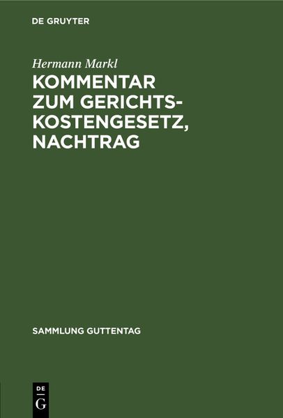 Produktbild: Kommentar zum Gerichtskostengesetz, Nachtrag