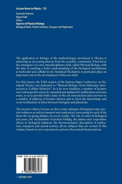 Produktbild: Aspects of Physical Biology