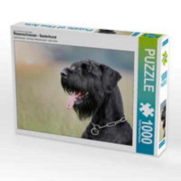 CALVENDO Puzzle Riesenschnauzer - Seelenhund | 1000 Teile Lege-Größe 64x48cm Foto-Puzzle für glückliche Stunden