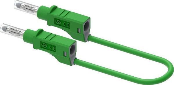 Produktbild: Electro PJP 2214/600V-CD1-25V Messleitung Steckanschluss 4mm 25cm Gr&uuml;n 1St.