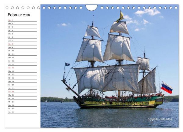 Produktbild: Traditionsschiffe auf der Ostsee (Wandkalender 2026 DIN A4 quer), CALVENDO Monatskalender