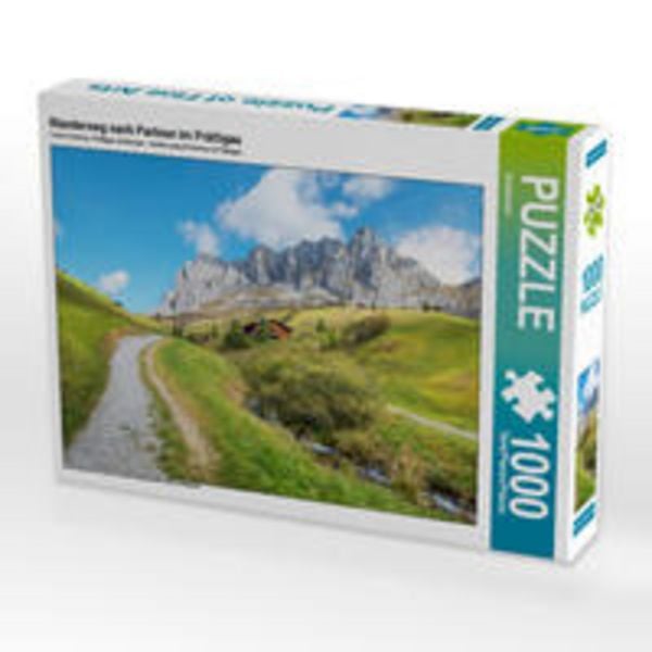 CALVENDO Puzzle Wanderweg nach Partnun im Prättigau | 1000 Teile Lege-Größe 64x48cm Foto-Puzzle für glückliche Stunden